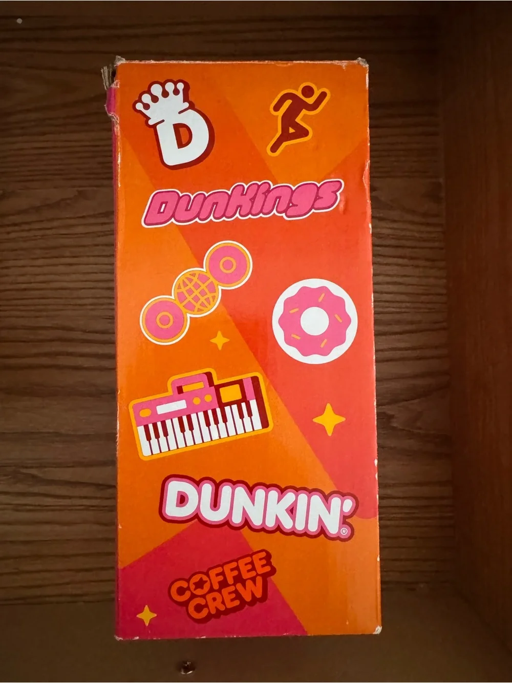 Dunkin' Reusable 24 oz Cold Cup - Orange with Pink Lid
